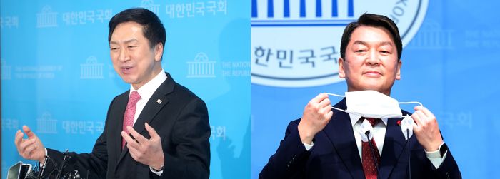 차기 국민의힘 당권을 놓고 경쟁을 펼치고 있는 김기현 의원(왼쪽)과 안철수 의원(오른쪽) ⓒ데일리안DB
