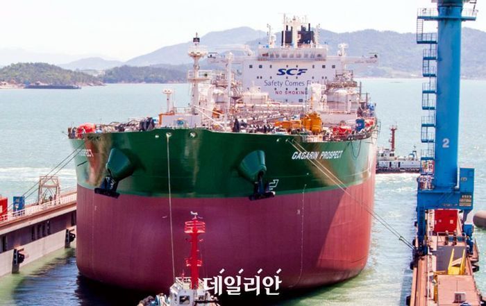 LNG연료 추진 시스템을 적용한 대형선박. ⓒ뉴시스