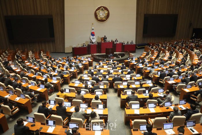 국회 본회의 ⓒ데일리안 박항구 기자