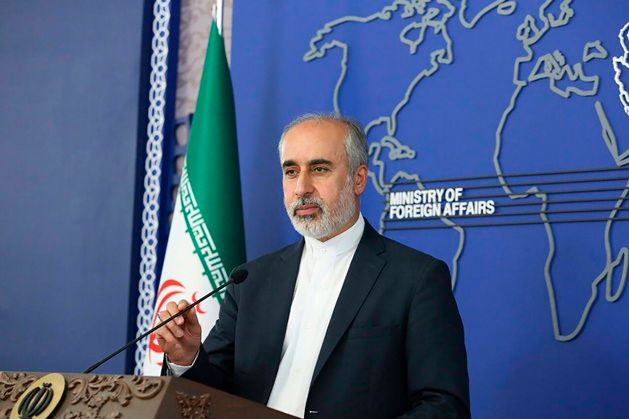 지난해 8월 11일 이란 테헤란에서 나세르 카나니 이란 외무부 대변인이 기자회견을 진행하고 있다. ⓒ AP/연합뉴스