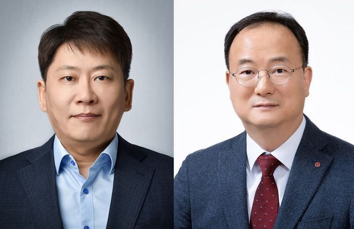김동명 LG에너지솔루션 신임 CEO(왼쪽), 문혁수 LG이노텍 신임 CEO. ⓒLG