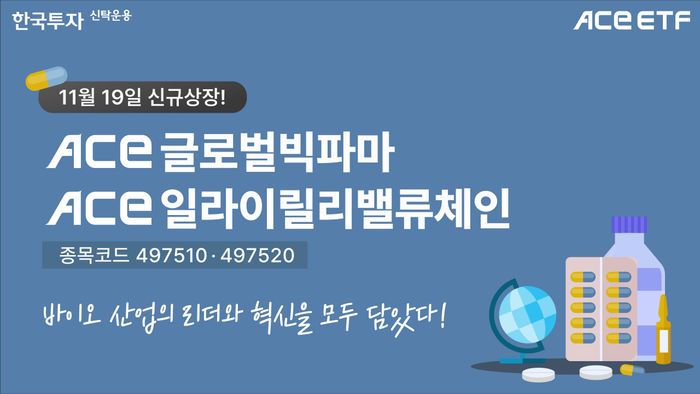 “빅파마·일라이릴리 밸류체인 투자”…한투운용, 바이오 ETF 2종 신규 상장