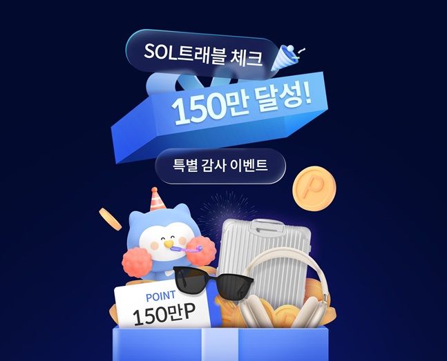 신한카드, SOL트래블 체크카드 발급 150만장 돌파