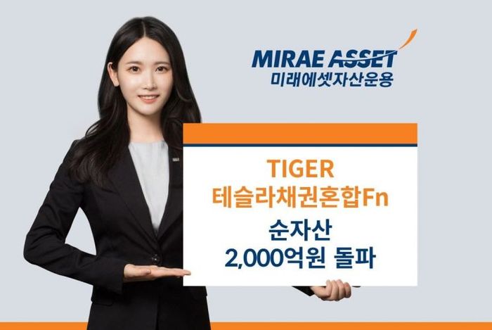 미래운용, ‘TIGER 테슬라채권혼합Fn ETF’ 순자산 2000억 돌파