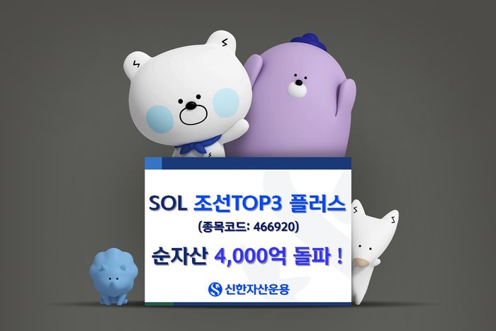 신한운용‘SOL 조선TOP3 플러스’ 순자산 4천억 돌파