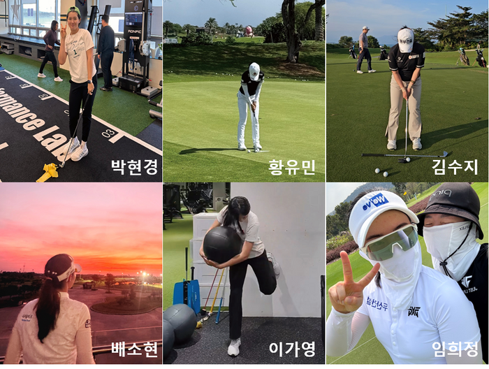 전지훈련 돌입한 KLPGA 홍보모델, 올 시즌 각오와 목표