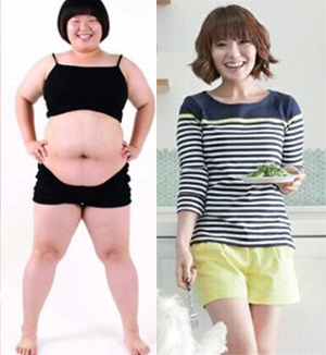 '열애 고백' 권미진 "살 빠지니 전효성"…-50kg 전후 사진보니