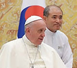 교황 "한국 젊은이들에게 평화라는 선물 절실"