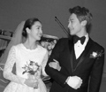 김태희-비, 결혼식 사진 공개 '영화 속 한 장면'
