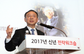 ‘연임’ 황창규 KT 회장 “2020년, 5대 플랫폼 매출 20%↑” 