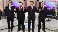 손잡은 자유한국당 대선후보