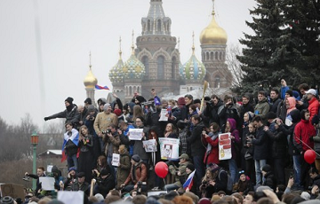 러시아 99개 도시서 반정부 시위…모스크바서만 500명 체포