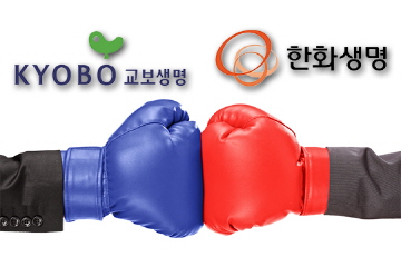 교보생명 '효율' vs 한화생명 '몸집'…생보 2위 숨가쁜 각축전 