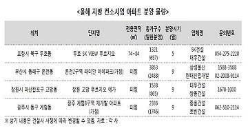 '컨소시엄 아파트' 지방서도 열풍…브랜드 효과 2배