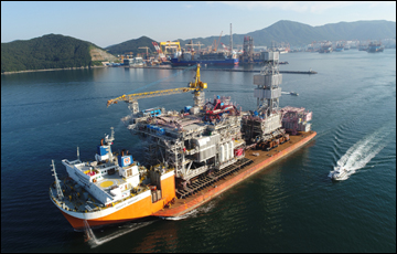 대우조선, 스타토일 해양플랜트 인도…FPSO 수주전 힘 받나