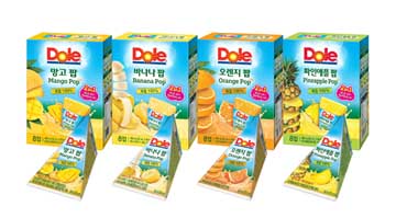 DOLE(돌), 2in1 아이스 디저트 ‘후룻팝’ 4종 국내 단독 출시