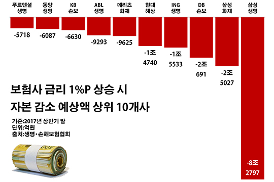 자본확충 비상 보험사…금리인상 '설상가상'