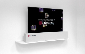 [CES 2018]LGD, 65인치 UHD 롤러블 디스플레이 세계 최초 공개