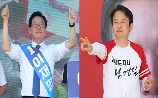 바람 잘 날 없는 경기지사 선거…"형수 욕설" vs "부동산 투기왕"