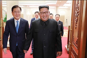 김정은 "핵무기·핵위협 없는 평화의 터전 만들자"