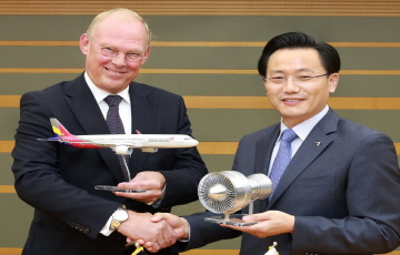 아시아나, 독일 MTU사와 엔진정비서비스 협약 체결