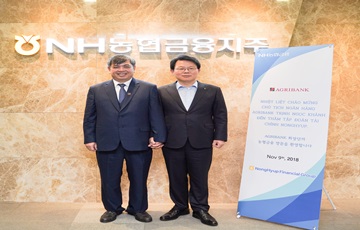 김광수 농협금융 회장, 베트남 최대은행과 협력사업 다각화 논의
