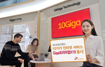 SKB, 10기가 인터넷 ‘Giga프리미엄X10’ 출시