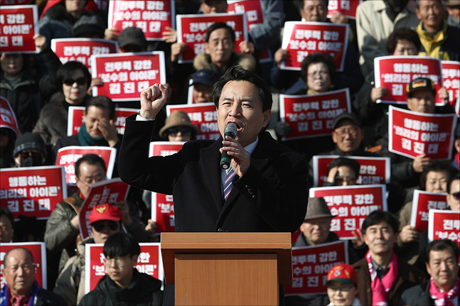 "대선무효" "정당성 없다"…목청 높이는 한국당 당권주자