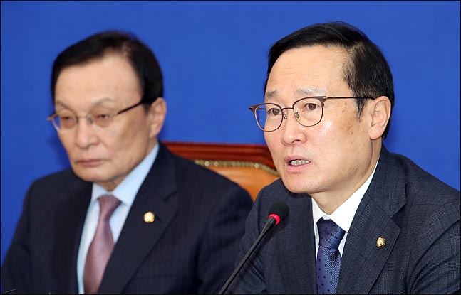 홍영표 "한국당 미지근한 태도에 망언 3인방 반성 안 해"