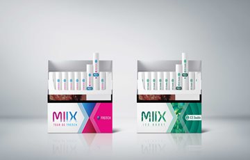 KT&G, 릴 하이브리드 전용 담배 '믹스' 신제품 2종 출시