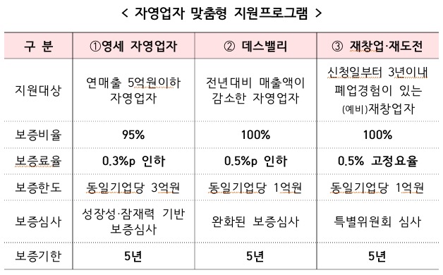일하는 4명 중 1명 '자영업자'…영세·위기·재도전 시 '6000억' 금융지원