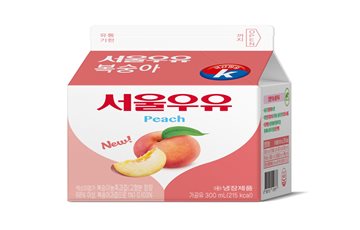 서울우유, 상큼한 과즙우유 '서울우유 복숭아' 출시
