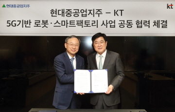 KT-현대중공업지주, 5G 기반 로봇 스마트팩토리 사업 협력
