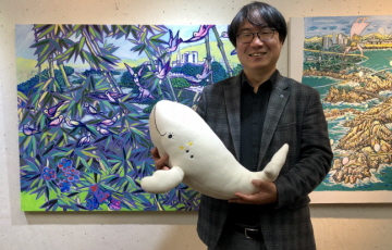 ‘SK이노’ 후원 우시산 “고래 뱃속 들어갈 폐플라스틱으로 만든 고래 인형”