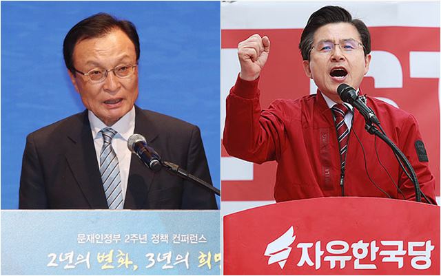[데일리안 여론조사] '정당 지지율' 민주당 33.1% 한국당 29.6%