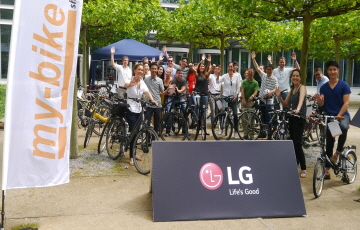LG전자, 유럽서 환경보호에 적극 동참...‘자전거로 출퇴근'
