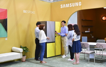 삼성전자, 수원 홈·테이블데코페어서 맞춤형 냉장고 '비스포크' 전시