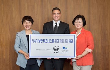 파크 하얏트 서울, 세계자연기금·청산바다와 파트너십 체결