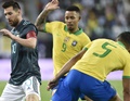 한국 만나는 브라질, 메시 결승골에 무릎 