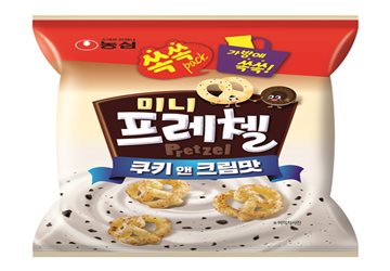 농심 '미니프레첼 쿠키앤크림맛' 출시