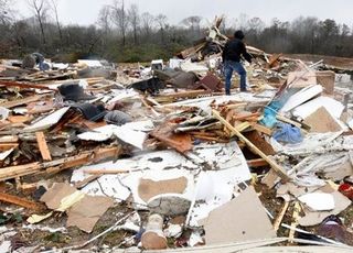 美 남부에 겨울폭풍·토네이도 강타…최소 10명 사망