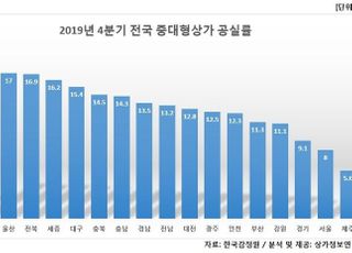 전국 중대형 상가 공실률 11.7%…역대 최고치