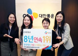 CJ대한통운, ‘한국에서 가장 존경받는 기업’ 8년 연속 1위