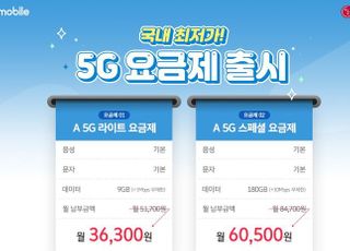 에넥스텔레콤, 3만원대 알뜰폰 5G 요금제 출시