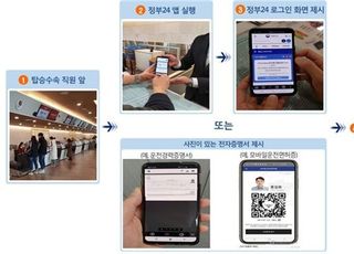 “국내선 항공기 탑승, 스마트폰으로 신원 확인하세요”