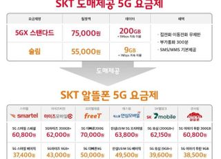 SKT, 알뜰폰에 5G망 개방…월 3만원대 요금제 출시