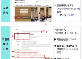 금융권 법령해석·비조치의견, 익명 신청 가능…"연락처만 쓰세요"