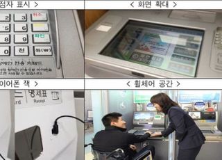 "시각·지체장애인도 쉽게 이용하도록" ATM기기, 23년까지 전면 교체