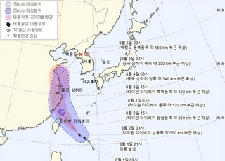 올여름 첫 태풍 '하구핏' 내주 북상…중부지방 4일까지 폭우