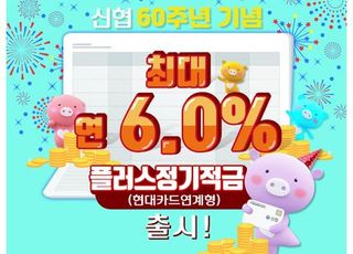 신협, 연이율 최고 6% '플러스정기적금' 13일 출시
